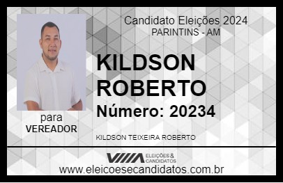 Candidato KILDSON ROBERTO 2024 - PARINTINS - Eleições