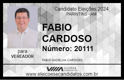 Candidato FABIO CARDOSO 2024 - PARINTINS - Eleições