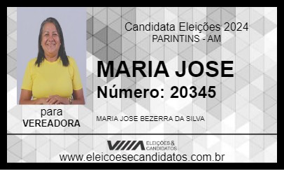 Candidato MARIA JOSE 2024 - PARINTINS - Eleições