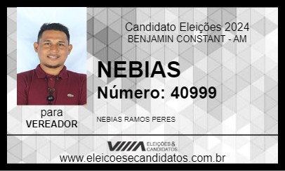 Candidato NEBIAS 2024 - BENJAMIN CONSTANT - Eleições