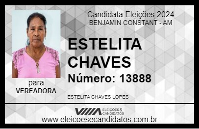 Candidato ESTELITA CHAVES 2024 - BENJAMIN CONSTANT - Eleições