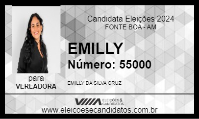 Candidato EMILLY 2024 - FONTE BOA - Eleições