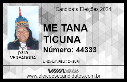 Candidato ME TANA TICUNA 2024 - BENJAMIN CONSTANT - Eleições