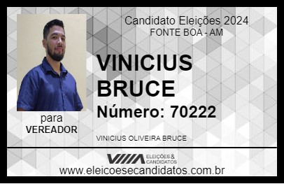 Candidato VINICIUS BRUCE 2024 - FONTE BOA - Eleições