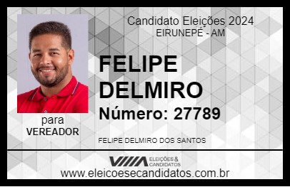 Candidato FELIPE BEZERRA 2024 - EIRUNEPÉ - Eleições