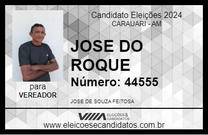 Candidato JOSE DO ROQUE 2024 - CARAUARI - Eleições