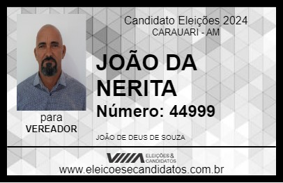 Candidato JOÃO DA NERITA 2024 - CARAUARI - Eleições