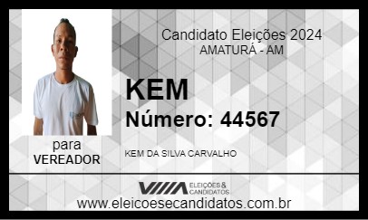 Candidato KEM 2024 - AMATURÁ - Eleições