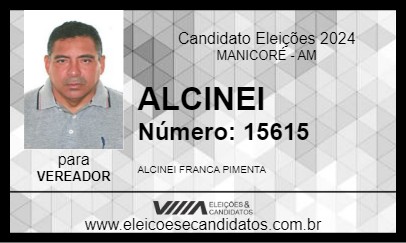 Candidato ALCINEI 2024 - MANICORÉ - Eleições