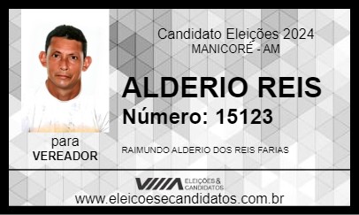 Candidato ALDERIO REIS 2024 - MANICORÉ - Eleições