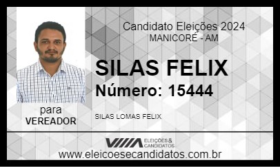 Candidato SILAS FELIX 2024 - MANICORÉ - Eleições