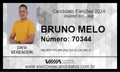 Candidato BRUNO MELO 2024 - PARINTINS - Eleições