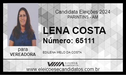 Candidato LENA COSTA 2024 - PARINTINS - Eleições