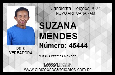 Candidato SUZANA MENDES 2024 - NOVO ARIPUANÃ - Eleições