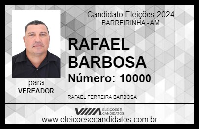 Candidato RAFAEL BARBOSA 2024 - BARREIRINHA - Eleições