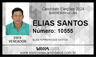 Candidato ELIAS SANTOS 2024 - BARREIRINHA - Eleições