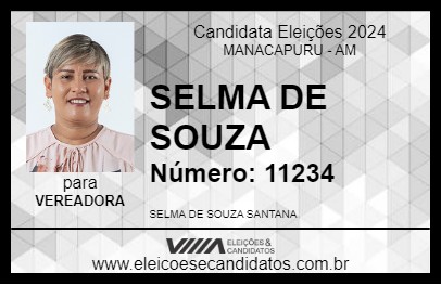 Candidato SELMA DE SOUZA 2024 - MANACAPURU - Eleições