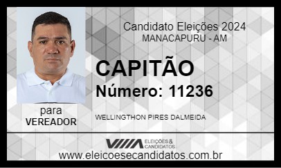 Candidato CAPITÃO 2024 - MANACAPURU - Eleições