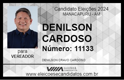 Candidato DENILSON CARDOSO 2024 - MANACAPURU - Eleições