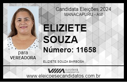 Candidato ELIZIETE SOUZA 2024 - MANACAPURU - Eleições