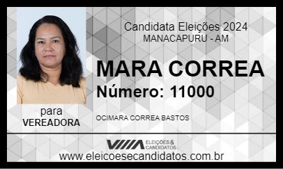 Candidato MARA CORREA 2024 - MANACAPURU - Eleições