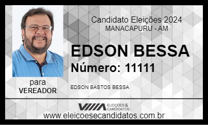 Candidato EDSON BESSA 2024 - MANACAPURU - Eleições