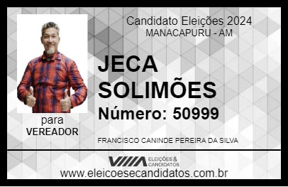 Candidato JECA SOLIMÕES 2024 - MANACAPURU - Eleições