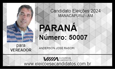 Candidato PARANÁ 2024 - MANACAPURU - Eleições