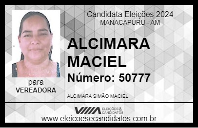 Candidato ALCIMARA MACIEL 2024 - MANACAPURU - Eleições