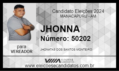 Candidato JHONNA 2024 - MANACAPURU - Eleições