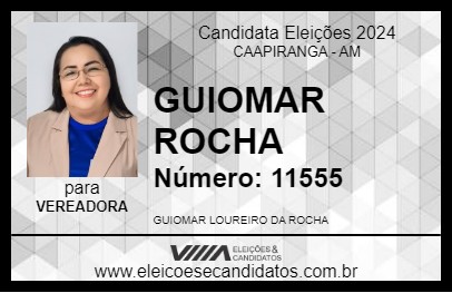 Candidato GUIOMAR ROCHA 2024 - CAAPIRANGA - Eleições