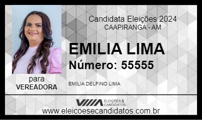 Candidato EMILIA LIMA 2024 - CAAPIRANGA - Eleições