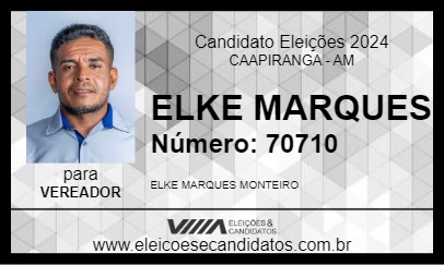 Candidato ELKE MARQUES 2024 - CAAPIRANGA - Eleições