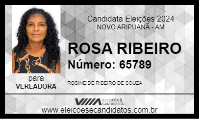 Candidato ROSA RIBEIRO 2024 - NOVO ARIPUANÃ - Eleições