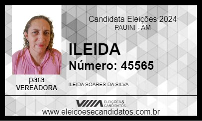 Candidato ILEIDA 2024 - PAUINI - Eleições