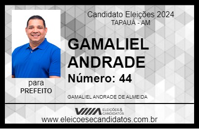 Candidato GAMALIEL ANDRADE 2024 - TAPAUÁ - Eleições