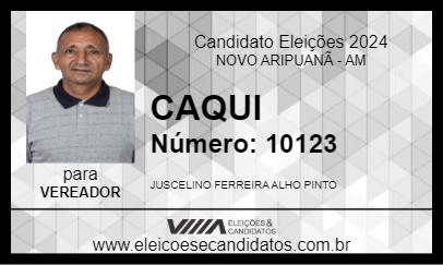 Candidato CAQUI 2024 - NOVO ARIPUANÃ - Eleições