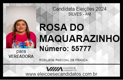 Candidato ROSA DO MAQUARAZINHO 2024 - SILVES - Eleições