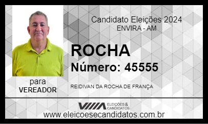 Candidato ROCHA 2024 - ENVIRA - Eleições