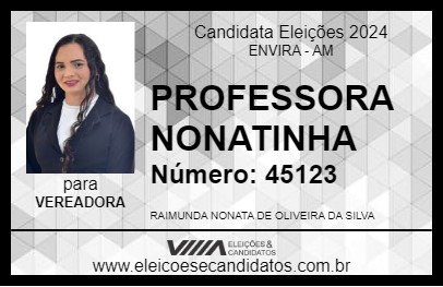 Candidato NONATYNHA OLIVEIRA 2024 - ENVIRA - Eleições