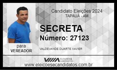 Candidato SECRETA 2024 - TAPAUÁ - Eleições