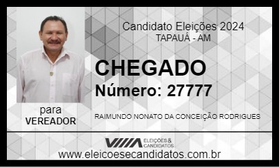 Candidato CHEGADO 2024 - TAPAUÁ - Eleições