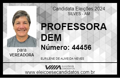 Candidato PROFESSORA DEM 2024 - SILVES - Eleições