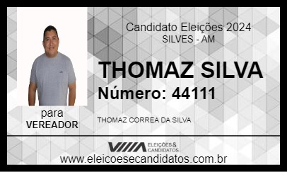 Candidato THOMAZ SILVA 2024 - SILVES - Eleições