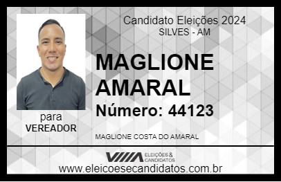 Candidato MAGLIONE AMARAL 2024 - SILVES - Eleições