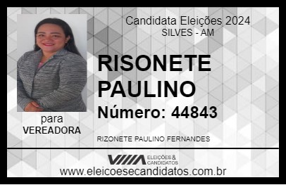 Candidato RISONETE PAULINO 2024 - SILVES - Eleições