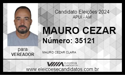 Candidato MAURO CEZAR 2024 - APUÍ - Eleições