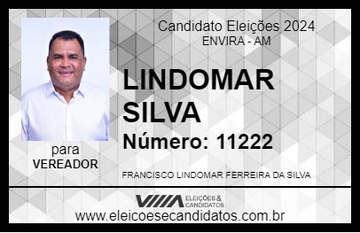 Candidato LINDOMAR SILVA 2024 - ENVIRA - Eleições