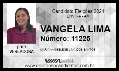 Candidato VANGELA LIMA 2024 - ENVIRA - Eleições