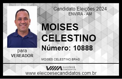 Candidato MOISES CELESTINO 2024 - ENVIRA - Eleições